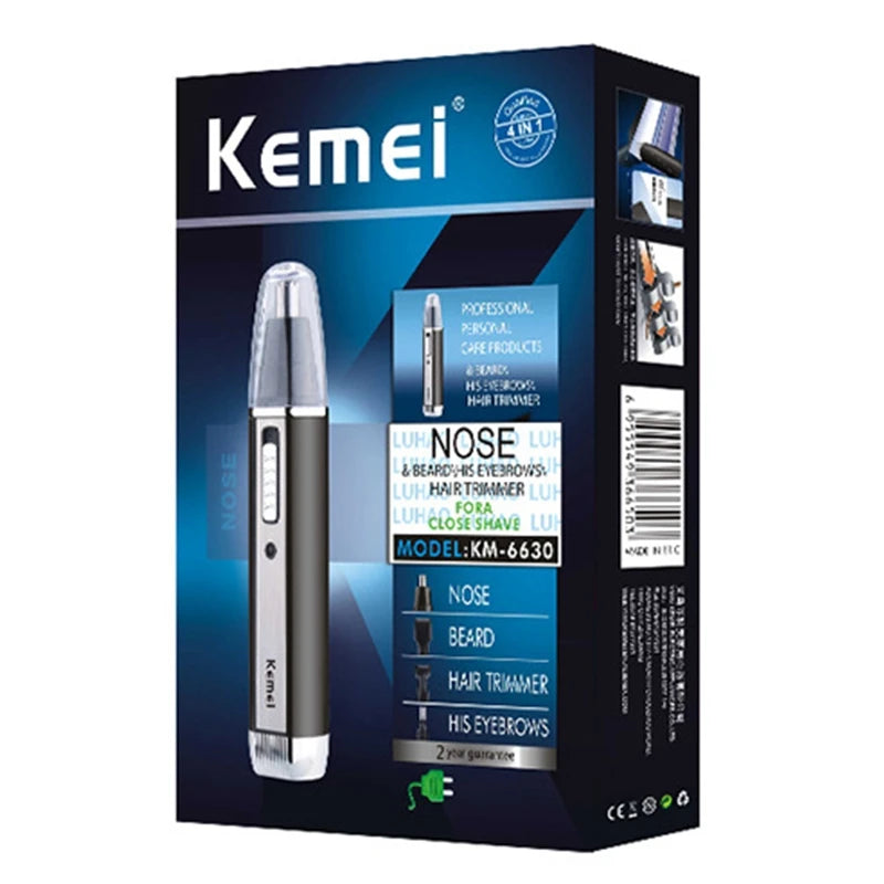 Kemei rechargeable all in one hair trimmer for men&women electric shaver beard trimmer face nose ear eyebrow trimmer for nose