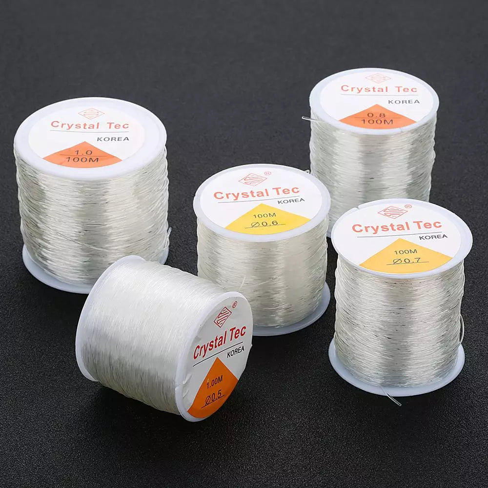 Louleur Plastic Crystal DIY Beading Stretch Cords Elastic Line Jewelry Making Supply Wire String jeweleri thread String Thread