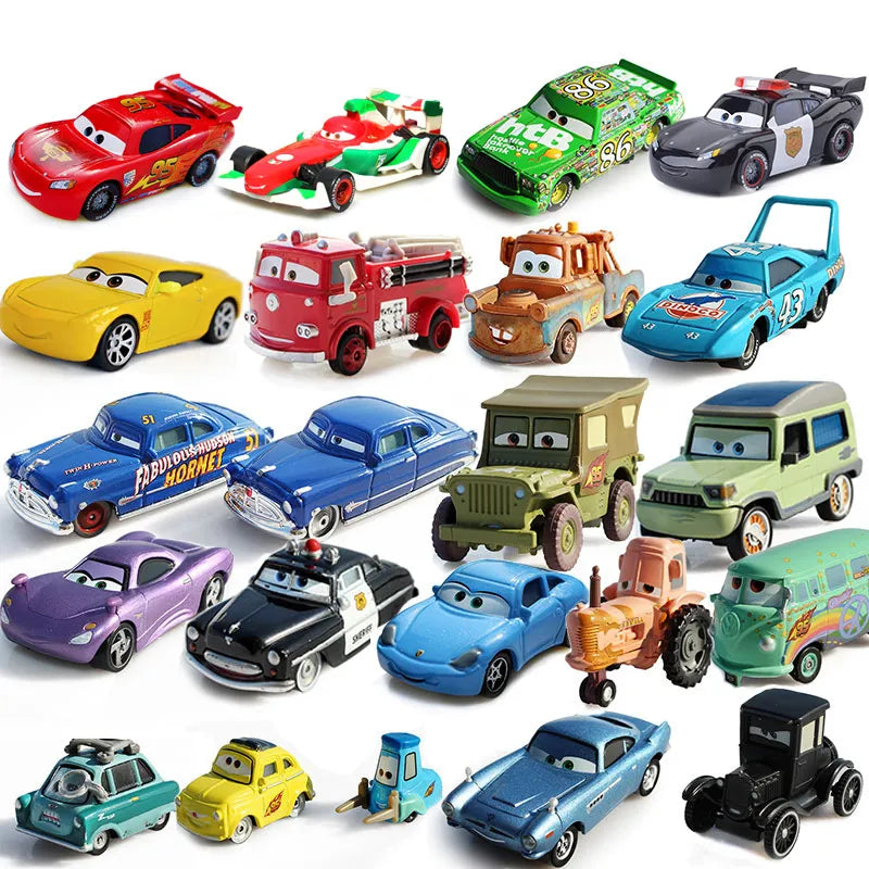 Disney Pixar Cars 3 Cars 2 Mater Huston Jackson Storm Ramirez 1:55 Diecast Metal Alloy Boys Cars Toys Birthday Gift