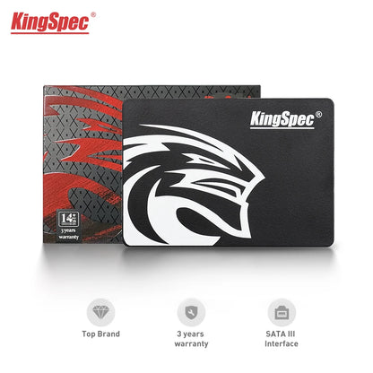 KingSpec 2.5 Hard Disk SSD 128G 256G 512G 1TB 2TB SATA3 Internal Solid State Drive Hd for Laptop Desktop Up to 560 MB/s Computer