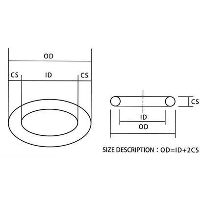 O Rings Rubber Silicone O Ring Seal NBR VMQ FKM Sealing O-rings Nitrile Washer Rubber oring set Assortment Kit Set Box Ring-.-