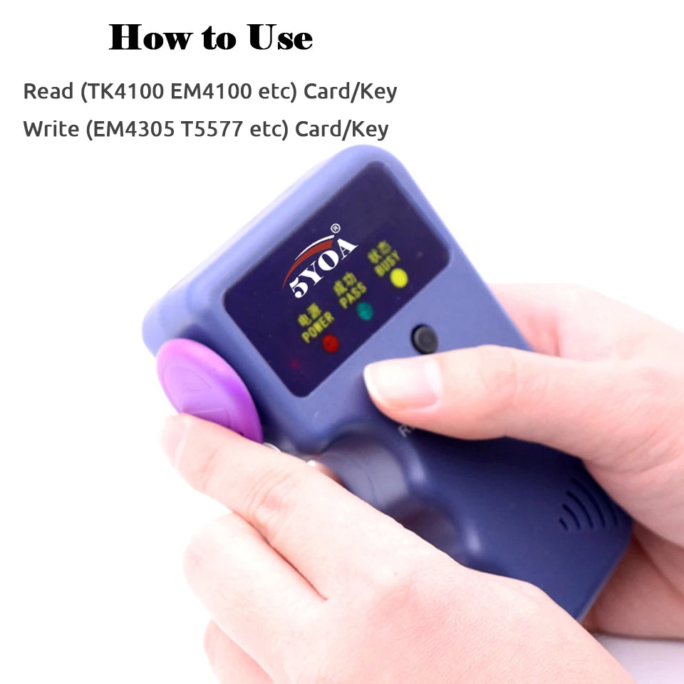 125KHz RFID Programmer Duplicator Copier Writer Reader Writer ID Card Cloner & key