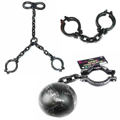 Halloween Performance Props Lacquered Iron Legcuffs Shackles Game Party Supplies Holloween Horror Cosplay Bar Club Ornament Gift