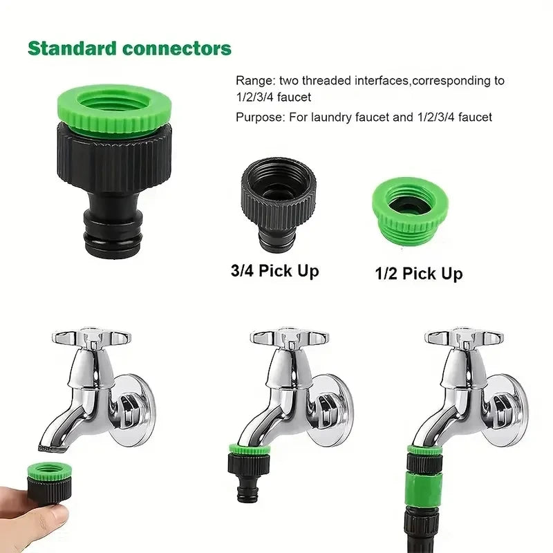 High-Pressure Car Wash Hose Expandable Magic Hose Pipe Home Garden Watering Hose Multi-Function Gardening Cleaning Water Sprayer