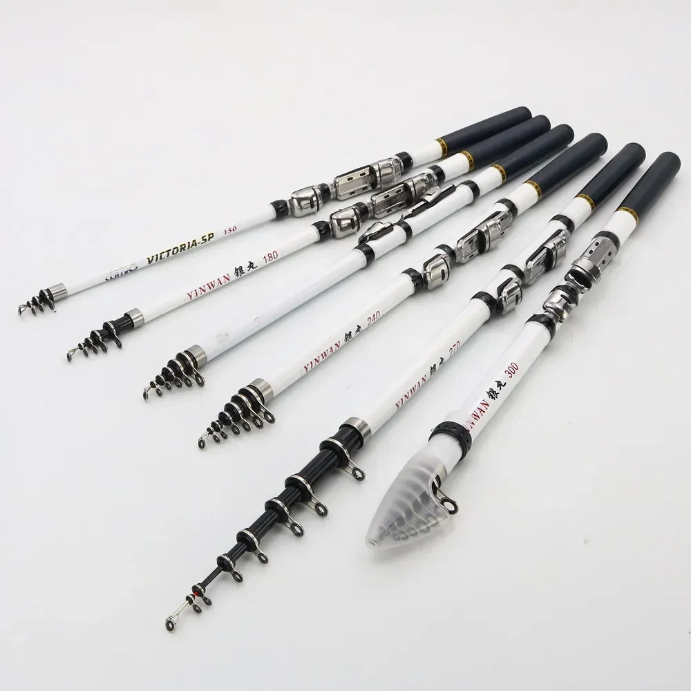 JOSBY Telescopic Rock Fishing Rod Spinning Carp Feeder Carbon Fiber Pesca 3M 2.7M 2.4M 2.1M 1.8M 1.5M Mini Travel Ultra durable