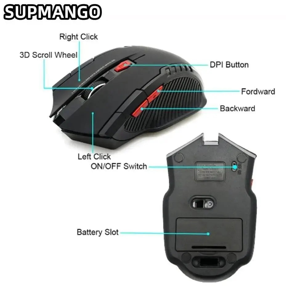 113 Battery Version Mini2.4 GHz Wireless Optical Mouse Portable Mouse Wireless USB Mouse Notebook Computer