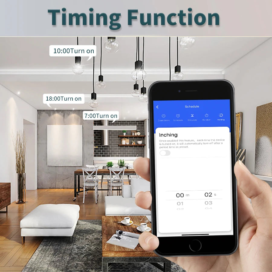 Tuya Smart WiFi Switch For Lighting RF 433MHz Wireless Switch Smart Life APP Voice Control Work With Alexa Google Home Alice