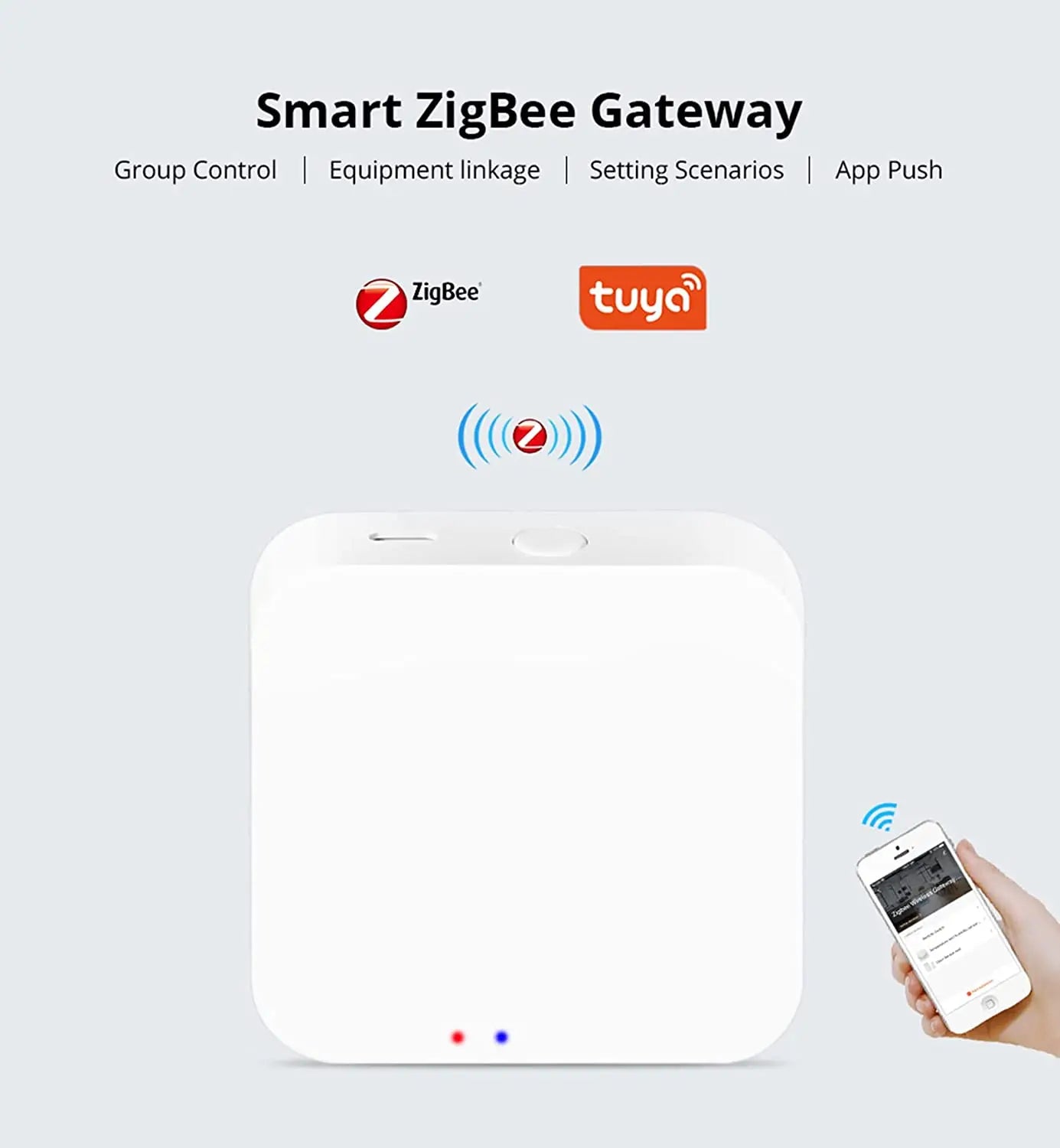 Tuya Zigbee 3.0 Gateway Hub Smart Home Wireless Bridge Smart Life APP Remote Control Automation Device Works with Alexa Google