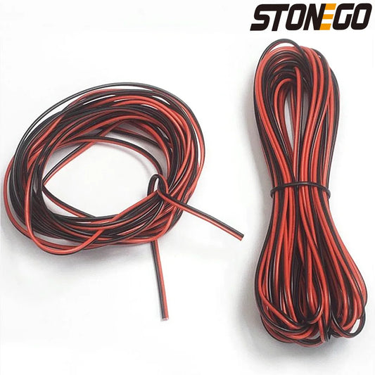 STONEGO 2 PIN Extension Wire Cable for WS2812 WS2811 RGB LED Strip, 22AWG, 5m/10m/20m length options available