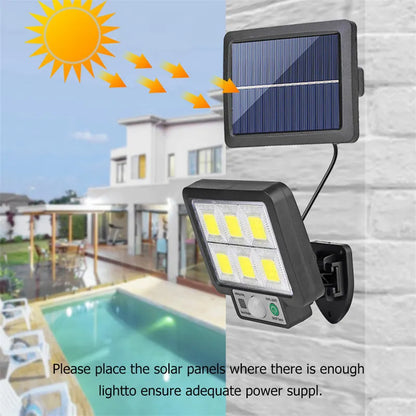 LED Solar Split Wall Lamp 3 Mode Waterproof Motion Sensor Lamps Garden Street Lighting Solar Lamp For Garden Security Wall Light