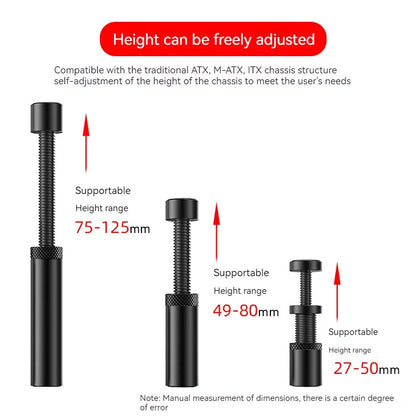 TEUCER VC-16 Graphics Card GPU Holder Vertical Telescopic Rotating Stand Magnetic Bracket Video Card Holder