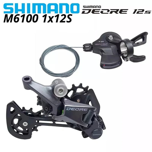 SHIMANO DEORE M6100 12s Groupset SL M6100 SHIFT LEVER RD M6100 SGS REAR DERAILLEUR 12 Speed 12V SHIFTER SWTICH Basic M7100 M8100