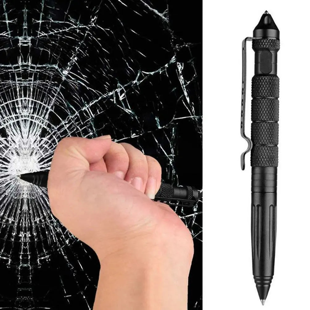 High Quality Metal Military Tactical Pen School Student Office Ballpoint Pens Emergency Glass Breaker Self Defense EDC Supplies