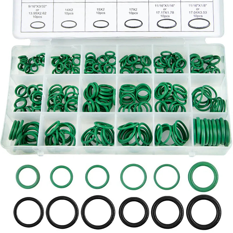 O-Ring Assortment Kit Set Nitrile Rubber High Pressure O-Rings NBR Sealing Kit for Plumbing Automotive and Faucet Repair O-Rings