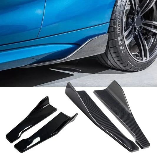 1 Pair Universal Car Rear Bumper Lip Trim Protector Car Side Skirt Cover Car Corner Bumper Guards with Screws