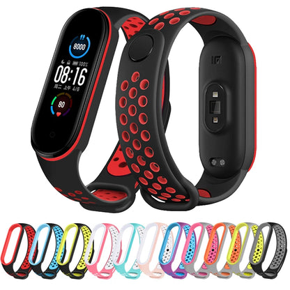 Strap For Xiaomi Mi Band 7 6 5 4 3 Wristband Silicone Bracelet Wrist Straps Sport Replacement Wristband Smartwatch Accessories