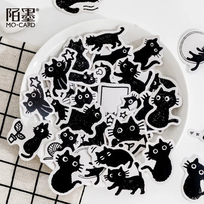 45 pcs/lot Kawaii cat dog Daily life Paper Small Diary Mini Cute box Stickers set Scrapbooking Flakes Journal Stationery