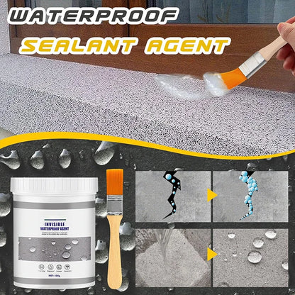 Waterproof Coating Sealant Agent Invisible Paste Glue With Brush Repair Home Roof Transparent Bathroom Antileak Glue 30/100/300g