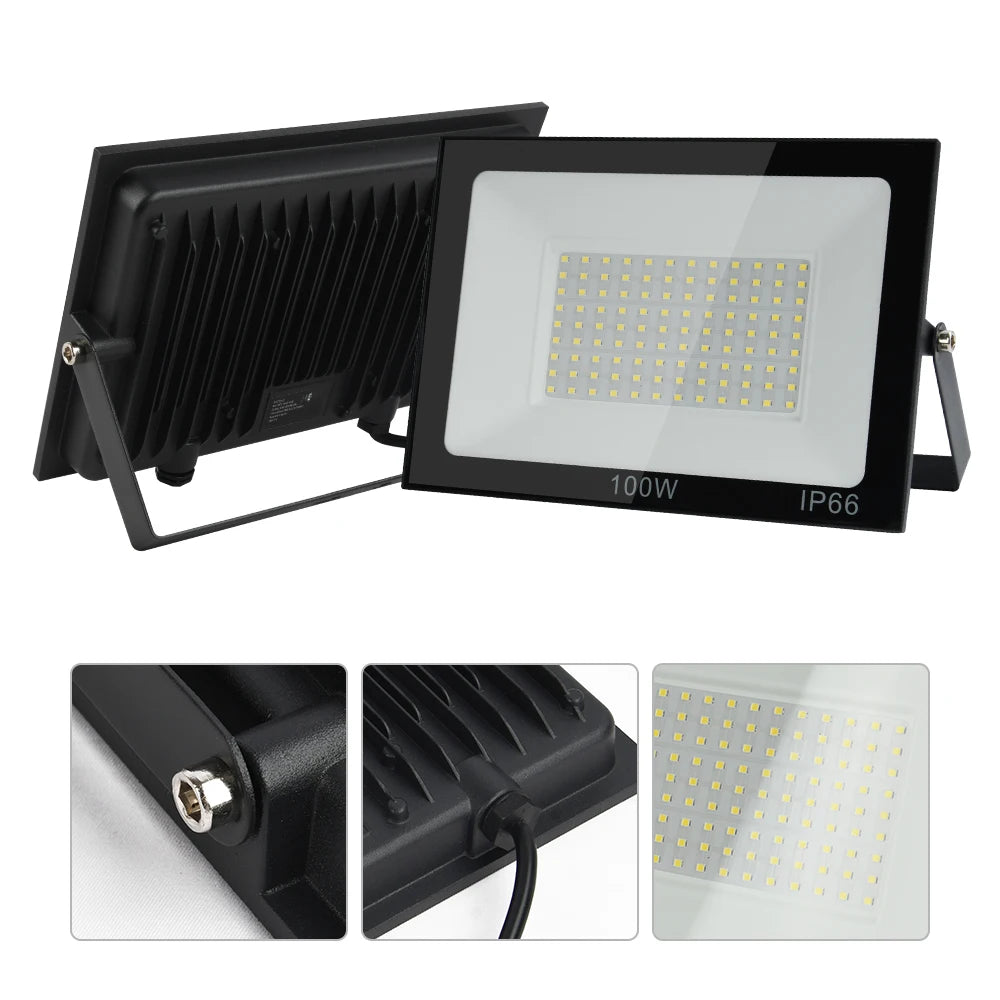 LED Flood Light 10W 20W 30W 50W 100W AC220V Reflector Outdoor Spotlight Street Light Led Exterior Wall Lamp For Garden