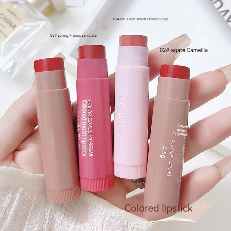 3/1pcs Lip Balm Moisturizing Anti-dry Lip Balm Easy To Carry Makeup Lip Care Cosmetics Anti-cracking Lipstick Colored Lip Tint