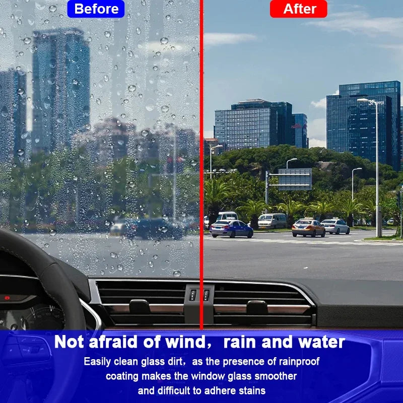 Water Repellent Spray Anti Rain Coating For Car Glass Hydrophobic Anti-rain Car Liquid Windshield Mirror Mask Auto Polish Kit