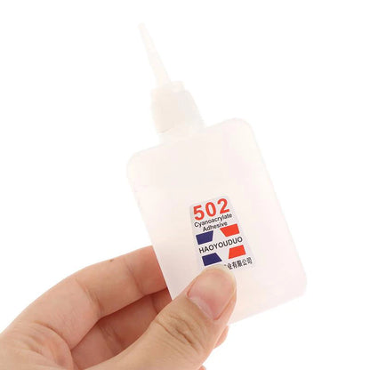 1pc 502 Super Glue Instant Quick Dry Cyanoacrylate Strong Adhesive Quick Bond Leather Rubber Metal Office Supplies Fast Glue