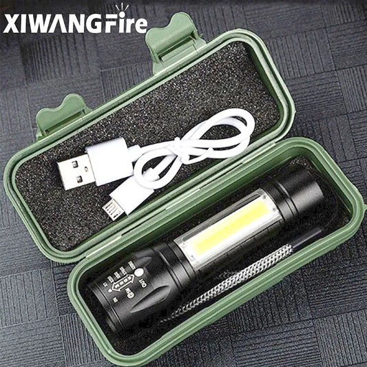 Portable Rechargeable Zoom LED Flashlight XP-G Q5 Mini Flash Light Torch Lantern 3 Lighting Modes Camping lamp