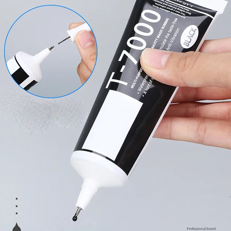 New 1PC 15/50/110ML T7000 Black Contact Cellphone Tablet Repair Adhesive T-7000 Electronic Components Glue With Applicator Tip