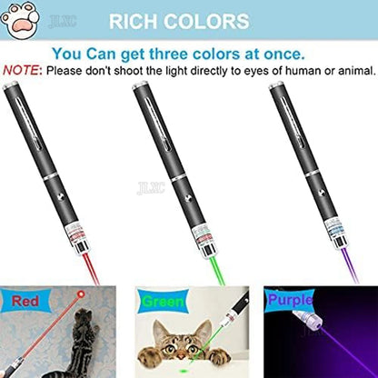 Green Laser Light Pointer High Power Powerful Laserpointer Red Adjustable Focus Lazer with Powerful 532nm laser Head