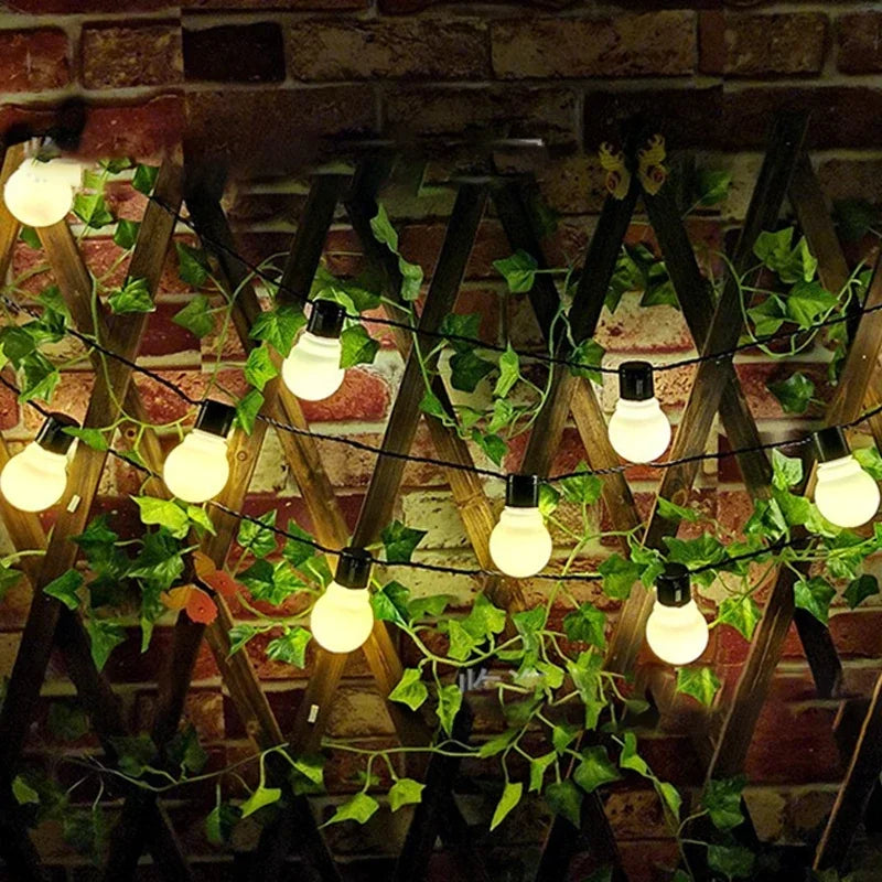 5/7/12M Led Globe Solar Fairy String Lights Christmas Garland Street Wedding Bulb Lamps Outdoor for Party Holiday Garden Patio