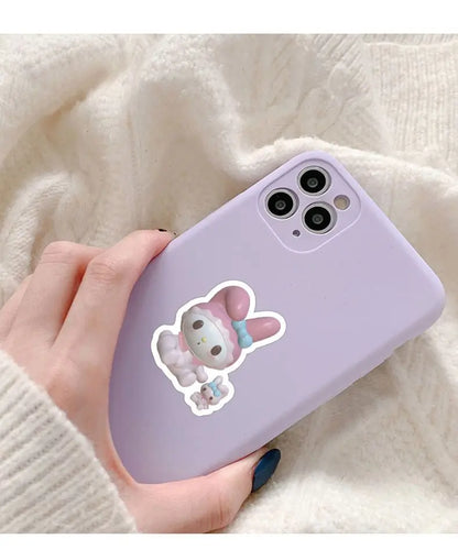 50/100pcs 3D Stereoscopic Sanrio Stickers Cute DIY Decorative Waterproof Anime Stickers Kuromi My Melody kawai Phone Case