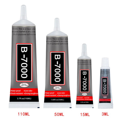 B7000 Glue 15ML 25ML 50ML 110ML Clear Contact Phone Repair Adhesive Universal Glass Plastic DIY B-7000 With Precision Applicator