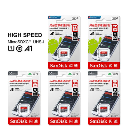 Original Micro SD Card 512GB 256GB 128GB 64GB A1 C10 TF card usb flash 32GB memory card 100mb/s microsd for SD adapter