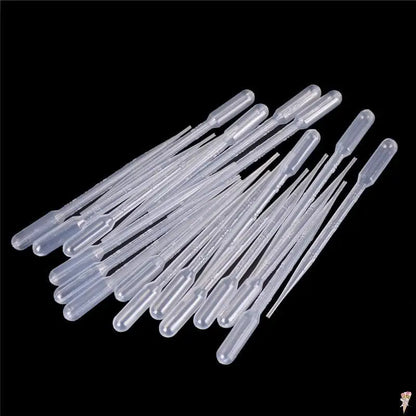 10/20PCS Transfer Pipettes 3ml Plastic Transparent Pipettes Disposable Safe Eye Dropper Transfer Graduated Pipettes Lab Supplies