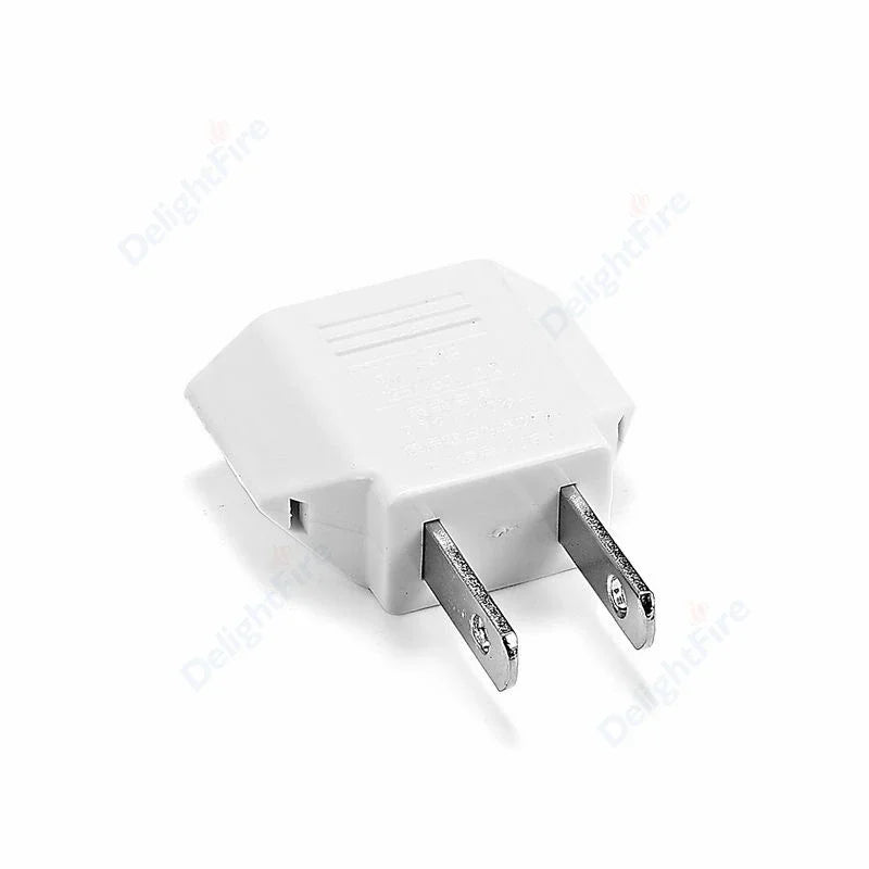 US Electrical Plug Adapter European EU To US America China CN Canada CA Travel Adapter 2Pin Plug Type A Converter Power Adaptor