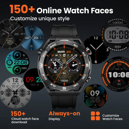 HAYLOU Watch R8 Smartwatch 1.43'' AMOLED Display Smart Watch Bluetooth Phone Call Mulitary-grade Toughness Smart Watches for Men