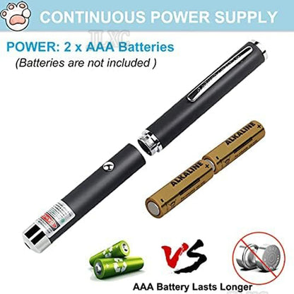 Green Laser Light Pointer High Power Powerful Laserpointer Red Adjustable Focus Lazer with Powerful 532nm laser Head