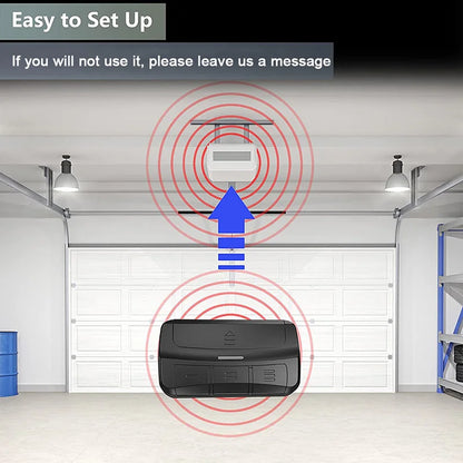 Garage Remote Control Clone Multifrequency 287MHz-868MHz Garage Door Opener Gate Control 3 Buttons Includes Car Sun Visor Clip