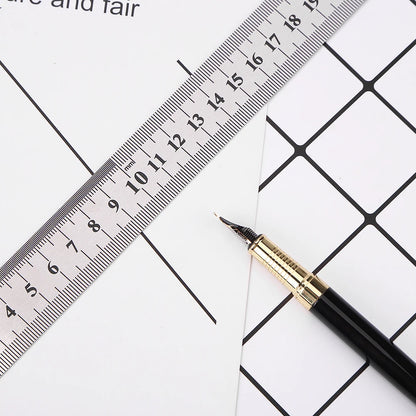 150mm/500mm Metal Scale Stainless Steel Straight Ruler Measuring Stationery Drafting Accessory Hand Tool School Office Supplies