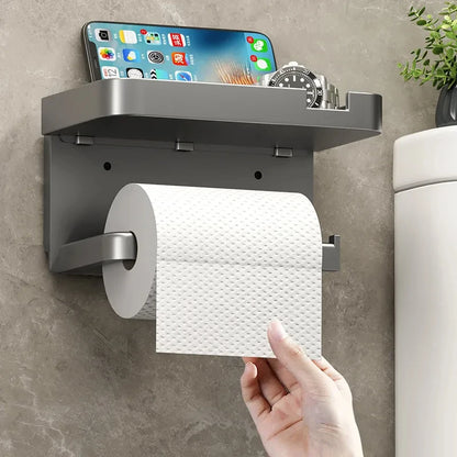 Toilet Paper Holder Plastic Storage Rack Kitchen Towel Placement Of Seasoning Bottles Bathroom Wall Roll Of Paper Phone Storage