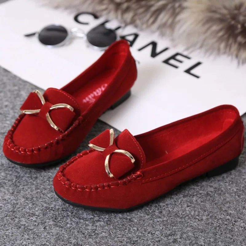 2022 Fashion Casual Lofers Women's Flat Shoes Ladies Elegant Butterfly-Knot Comfortable Shoes Women Soft Classic Office Shoes