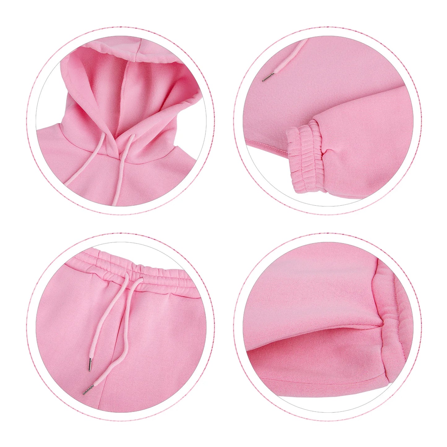 3 Pieces Jogger Cropped Sweatshirt Hoodies Sets Solid Crop Top Hoodie Vest Wtih Sweat Pants Women Fall Tracksuit Clothes