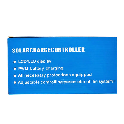 Solar Panel Controller 10A20A30A 12V24V Auto Battery Charge Regulator PWM Controller LCD Dual USB for PV Home