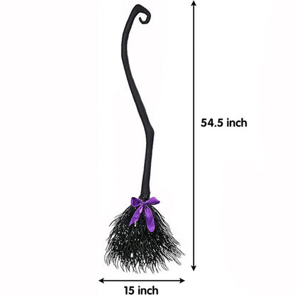 Plastic Witch Brooms On Halloween Halloween Theme Decorative Besoms For Holloween