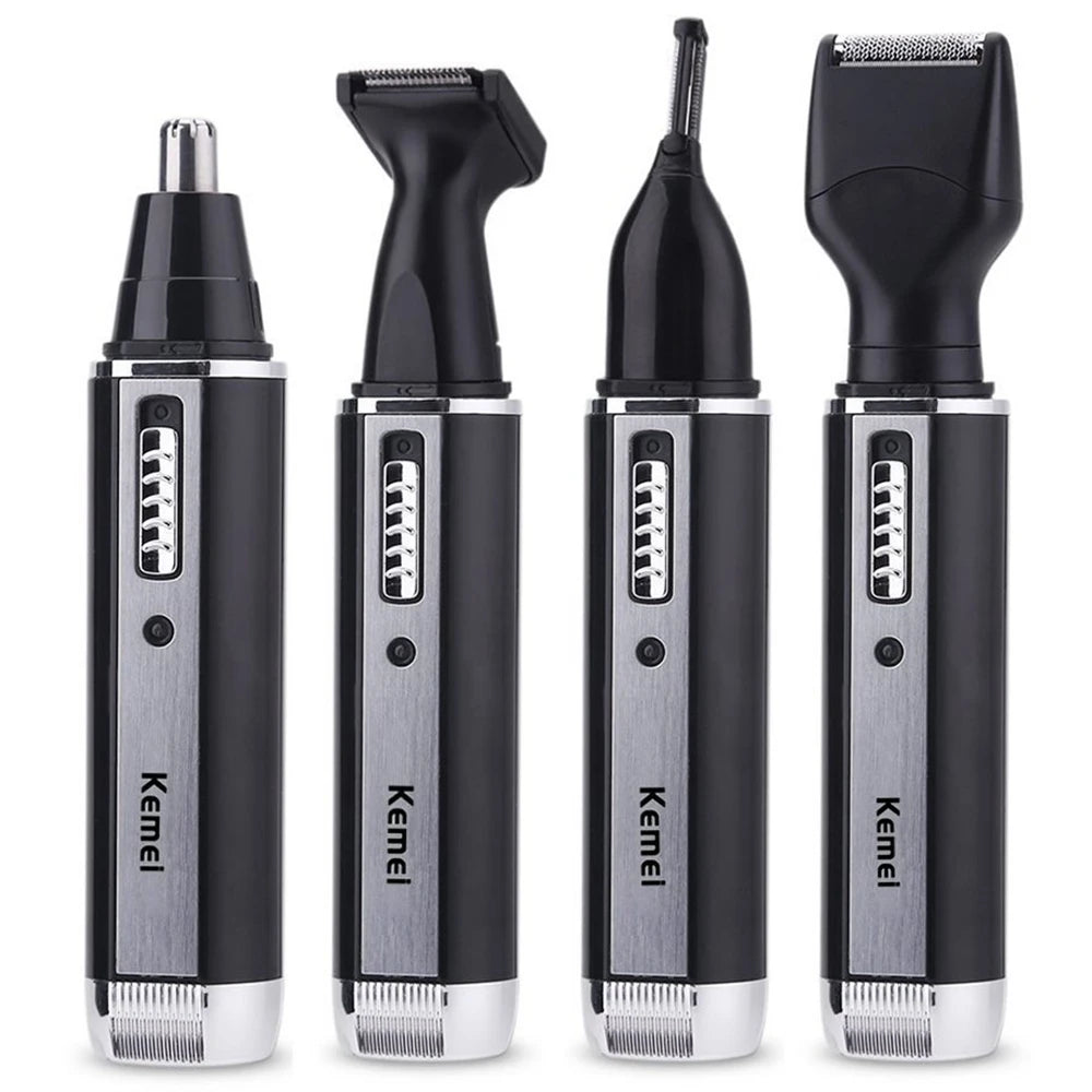 Kemei rechargeable all in one hair trimmer for men&women electric shaver beard trimmer face nose ear eyebrow trimmer for nose