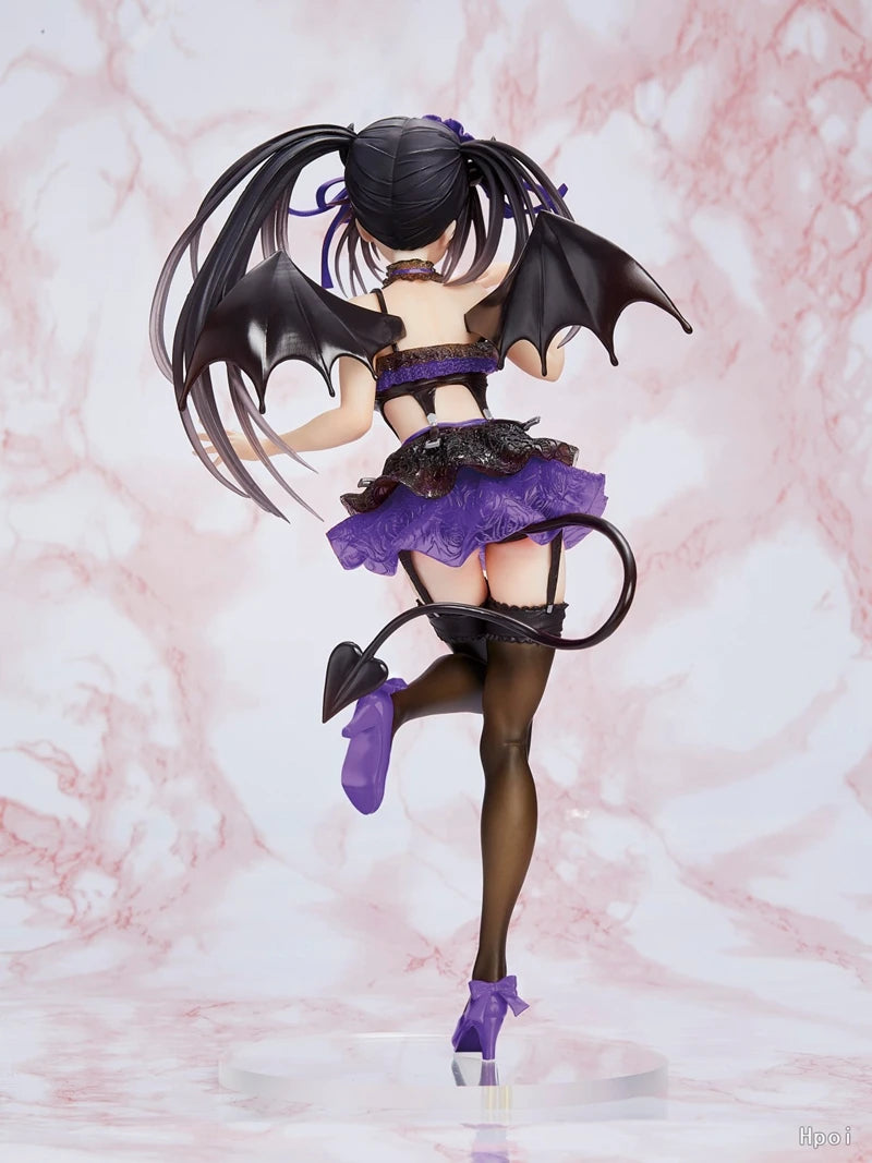 21cm Coreful DATE A LIVE IV Anime Figure Sexy Purple Devil Kurumi Tokisaki Action Figure PVC Adult Collection Model Doll Toys