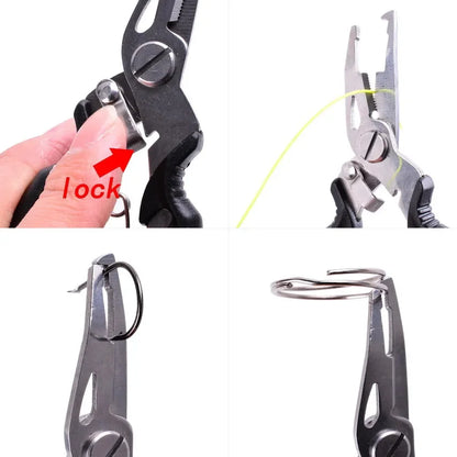 Multifunction Fishing Pliers Tools Accessories for Goods Winter Tackle Pliers Vise Knitting Flies Scissors Braid Set Fish Tongs