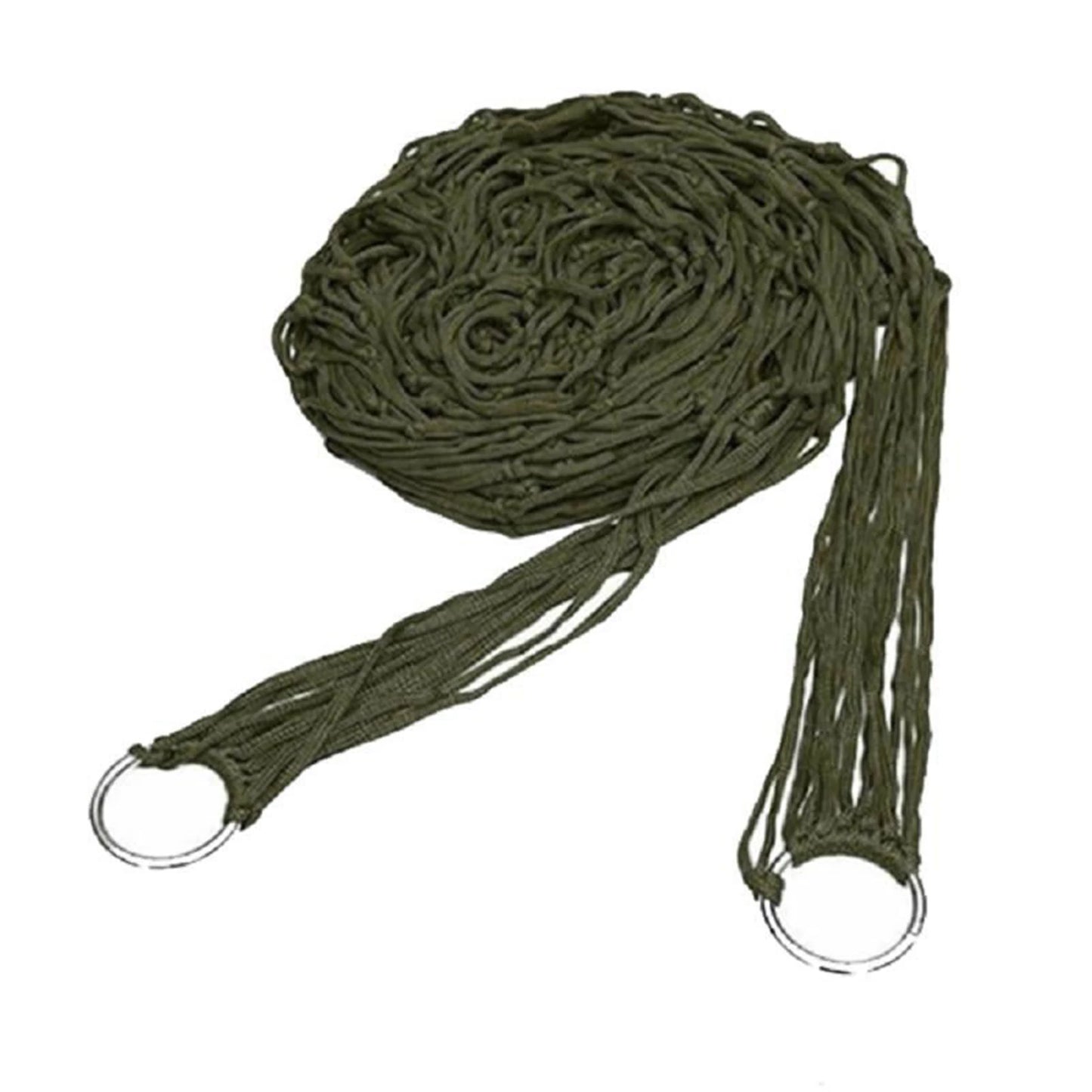 Nylon Rope Meshy Hammock for Outdoor Sleeping Net Bed with Rope