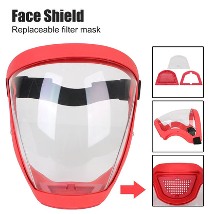 Full Face Shield Mask Transparent Head Eye Safety Protective Cover Glasses Screen Visors Dust WindProof Anti-Fog Kitchen Tools