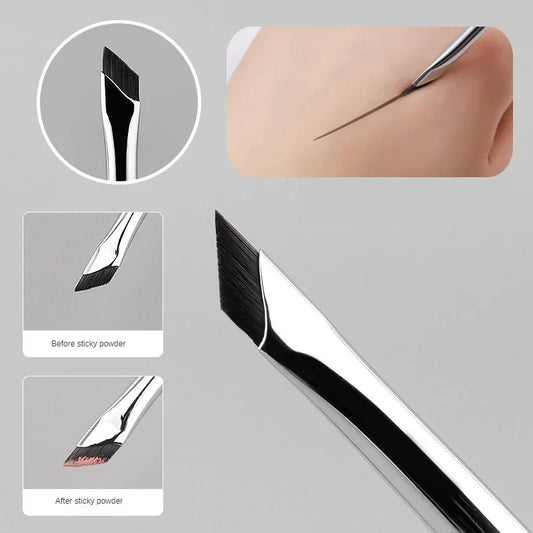 Upgrade Blade Eyeliner Brush Ultra Thin Fine Angle Flat Eyebrow Brush Liner Brow Place Makeup Brush Precise Detail Brush